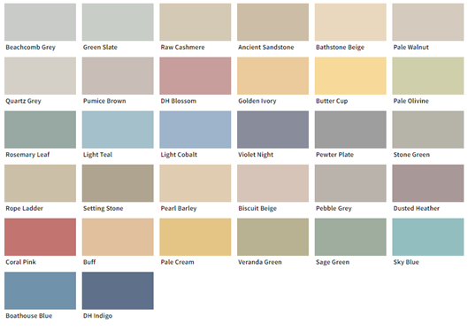 Dulux Heritage - Colour Groups - Mid Tones