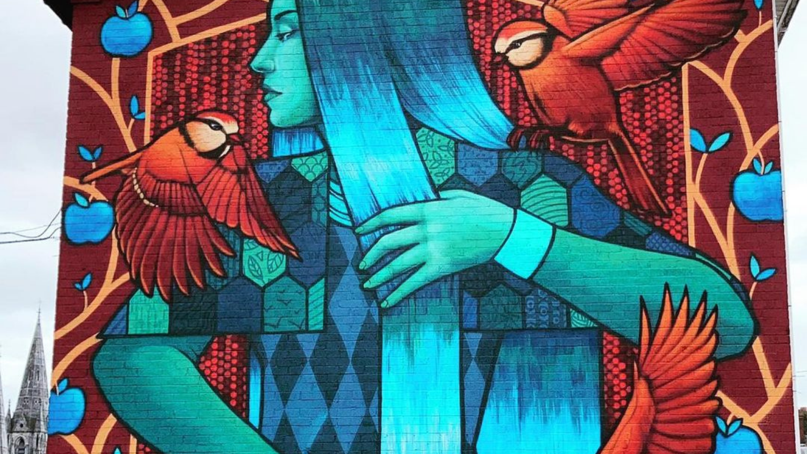 Goddess Clíodhna, by Northern Ireland based artist Friz, at St. Finbarr’s Road, Cork.