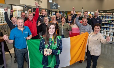 Pat McDonnell Paints Celebrates New European Taekwon-Do Champion, Rachel Wallace