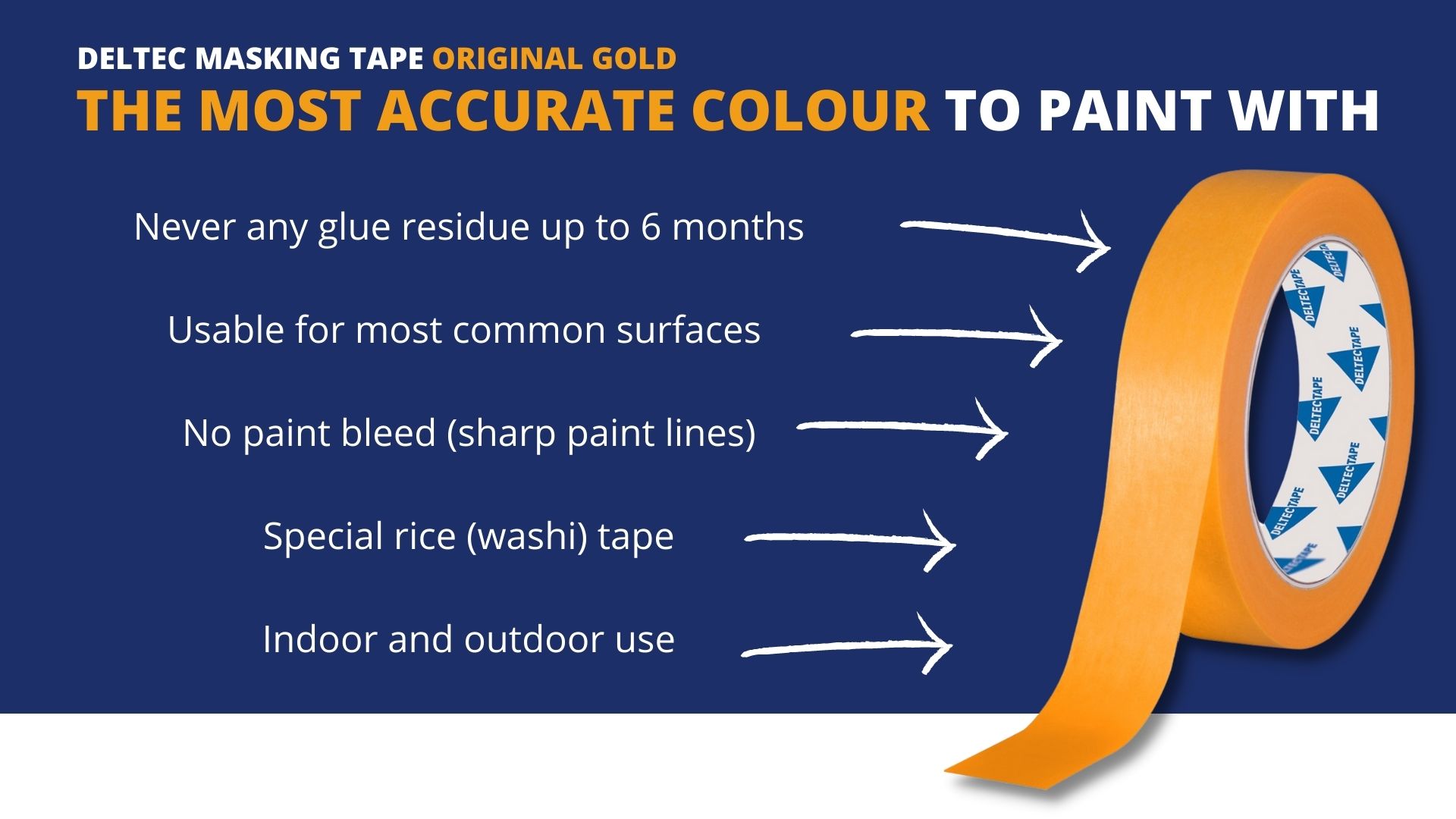Deltec Gold Masking Tape - Buy One & Get One Free